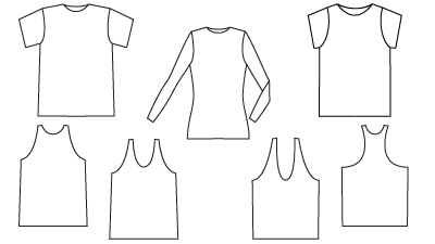 T-Shirts and Vest Patterns