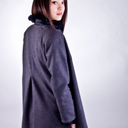 Back view of the soft tailored jacket sewing pattern - make your own clothes
