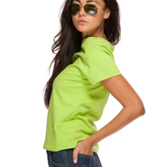 Photo of Classic T-Shirt Sewing Pattern. PDF Sewing Pattern 1501. Side view.