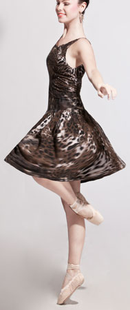 Dancer modelling the Sewing Pattern for Knits, the Jersey RaRa Dress, PDF Sewing Patterns 785