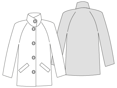 PDF Sewing Pattern Raglan Sleeve Shirtdress by Angela Kane, image link to Pattern Page